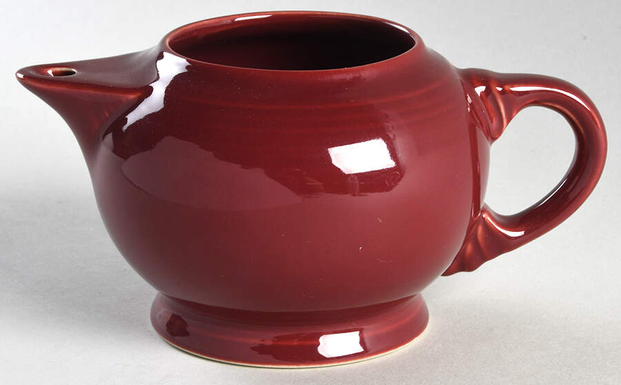 Fiesta Cinnabar (Intro 2000) Small Teapot No Lid by Homer Laughlin -1
