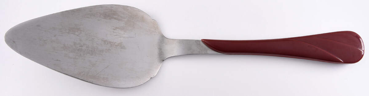 Fiesta Cinnabar (Intro 2000) Pie Server with Stainless Blade by Homer Laughlin -1