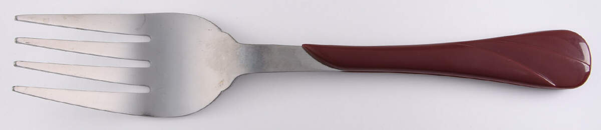 Fiesta Cinnabar (Intro 2000) Cold Meat Fork by Homer Laughlin -1