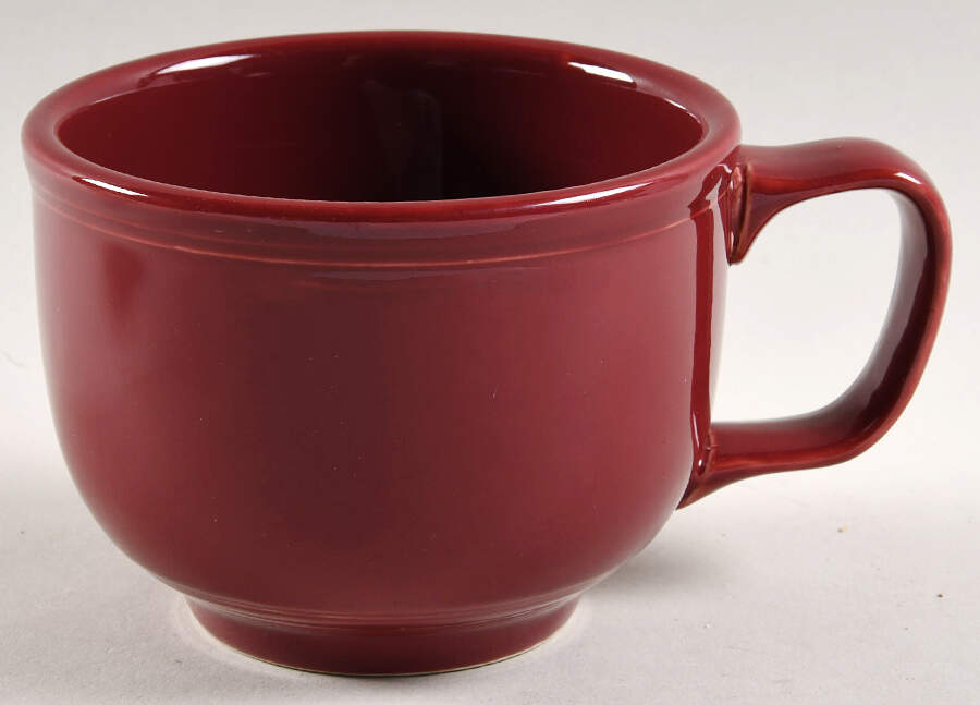 Fiesta Cinnabar (Intro 2000) Jumbo Cup by Homer Laughlin -1