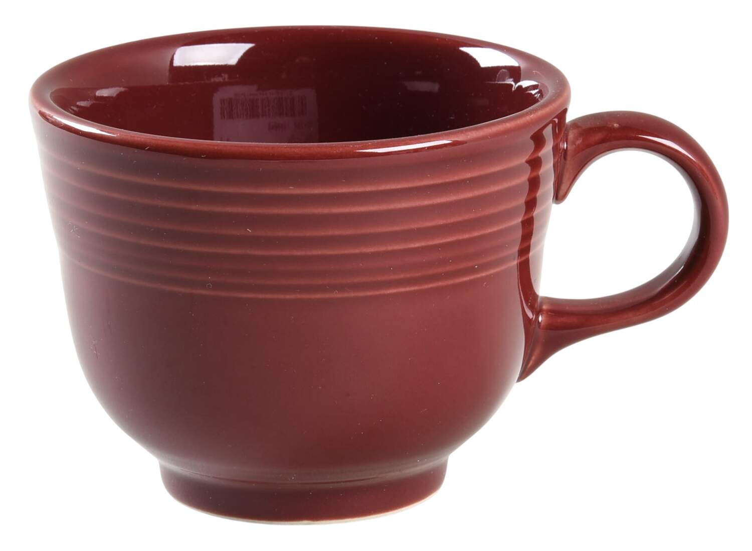 Fiesta Cinnabar (Intro 2000) Flat Cup by Homer Laughlin -1