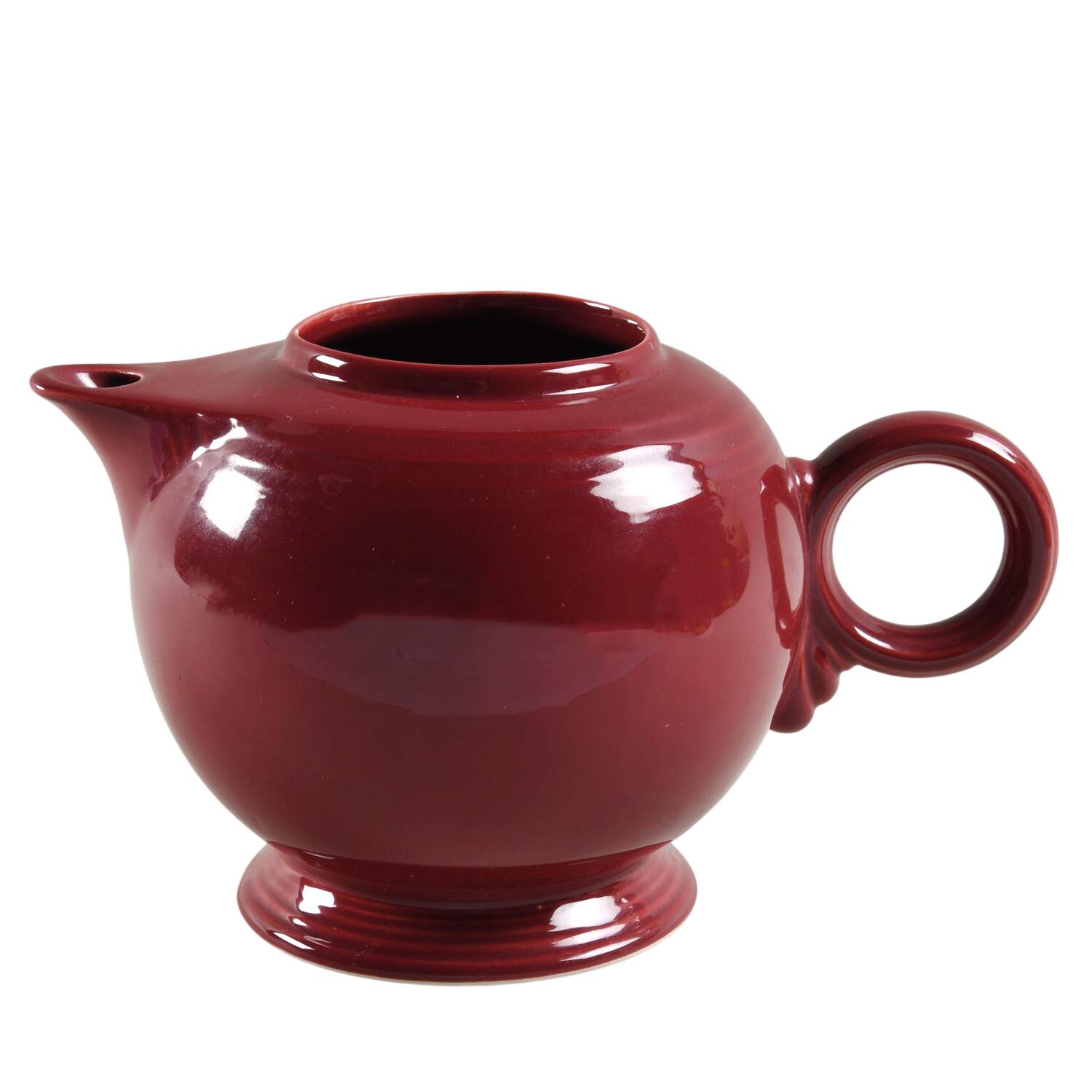Fiesta Cinnabar (Intro 2000) Teapot No Lid by Homer Laughlin -1