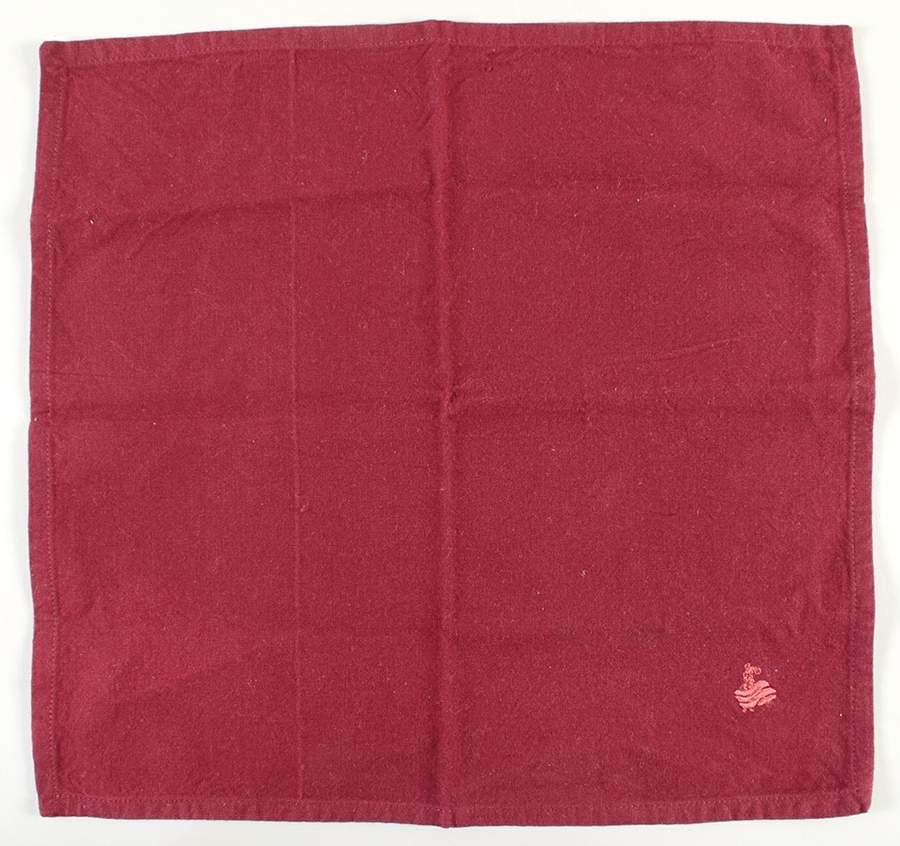 Fiesta Cinnabar (Intro 2000) Cloth Napkin by Homer Laughlin -1