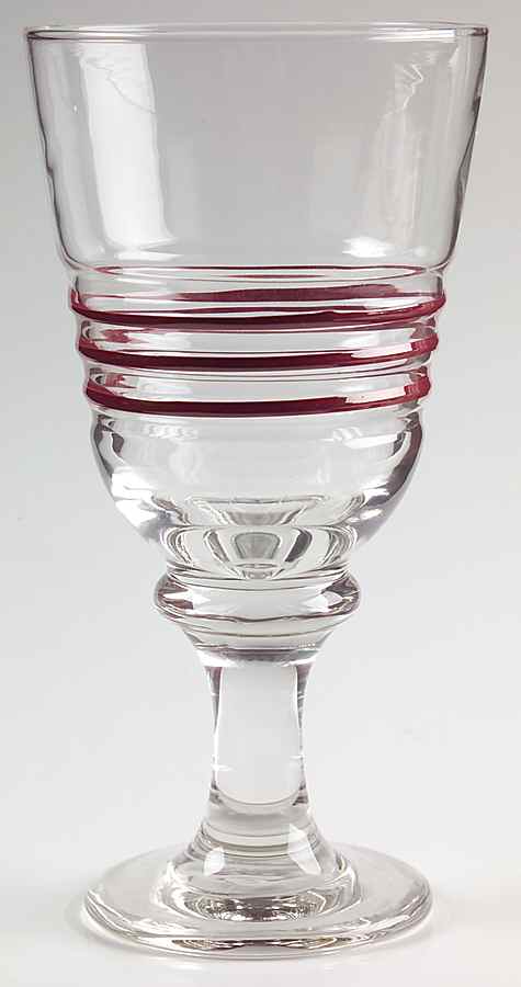 Fiesta Cinnabar (Intro 2000) 12 Oz Glassware Goblet by Homer Laughlin -1