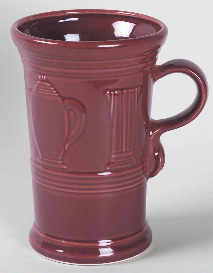 Fiesta Cinnabar (Intro 2000) Cappuccino Mug by Homer Laughlin -1