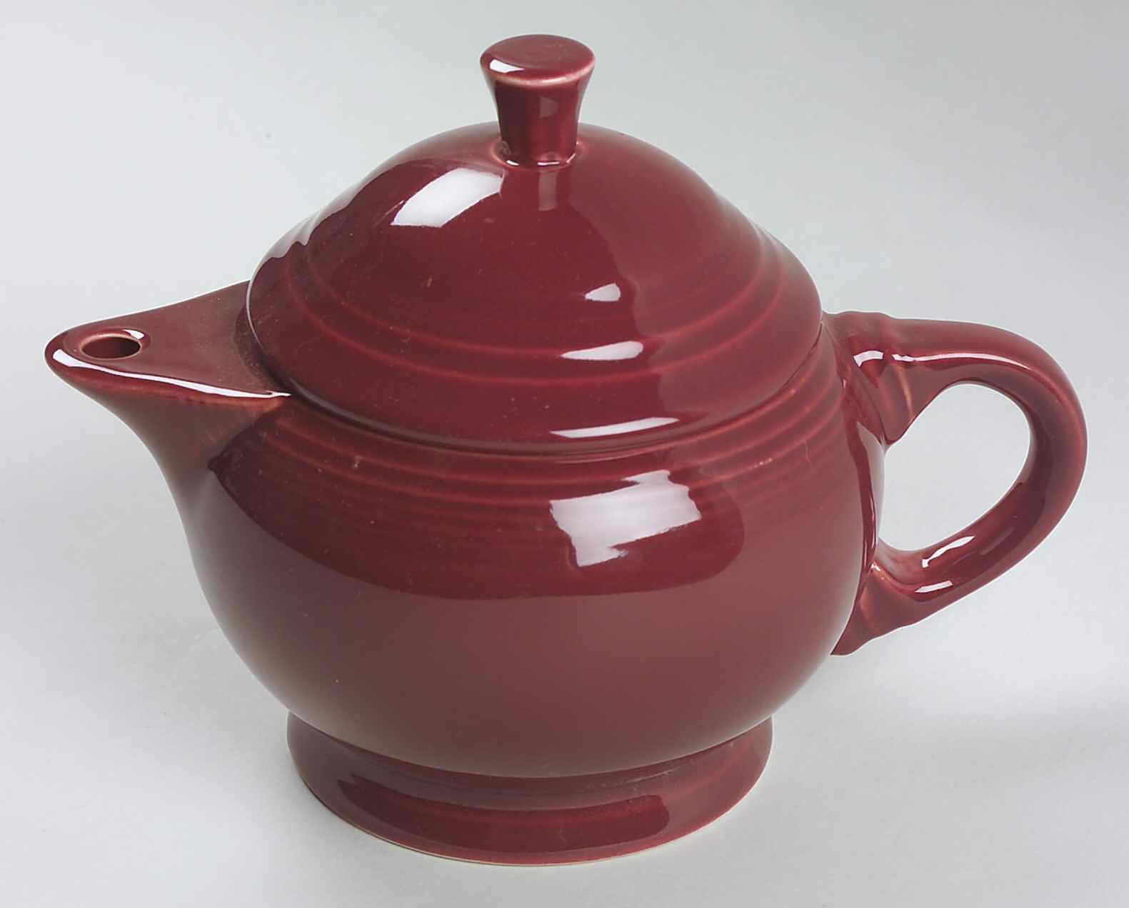 Fiesta Cinnabar (Intro 2000) Small Teapot & Lid by Homer Laughlin -1