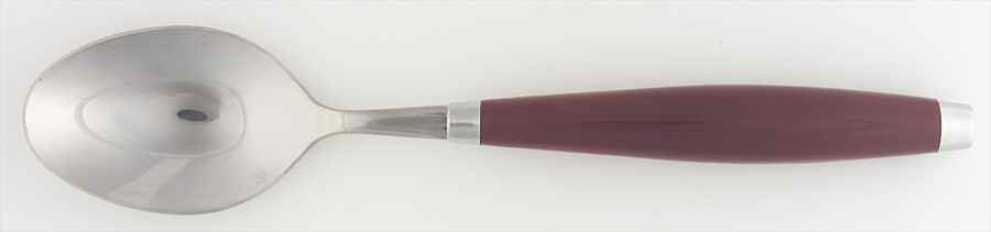 Fiesta Cinnabar (Intro 2000) Oval Place Soup Spoon by Homer Laughlin -1