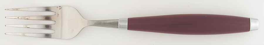 Fiesta Cinnabar (Intro 2000) Individual Salad Fork by Homer Laughlin -1