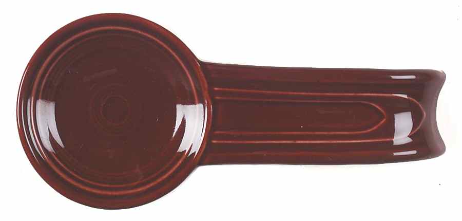 Fiesta Cinnabar (Intro 2000) Spoon Rest/Holder (Holds 1 Spoon) by Homer Laughlin -1
