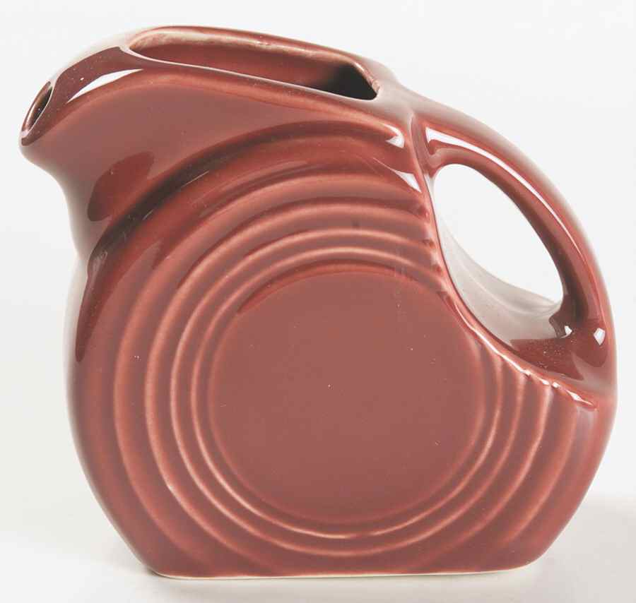 Fiesta Cinnabar (Intro 2000) 4 Oz Pitcher by Homer Laughlin -1