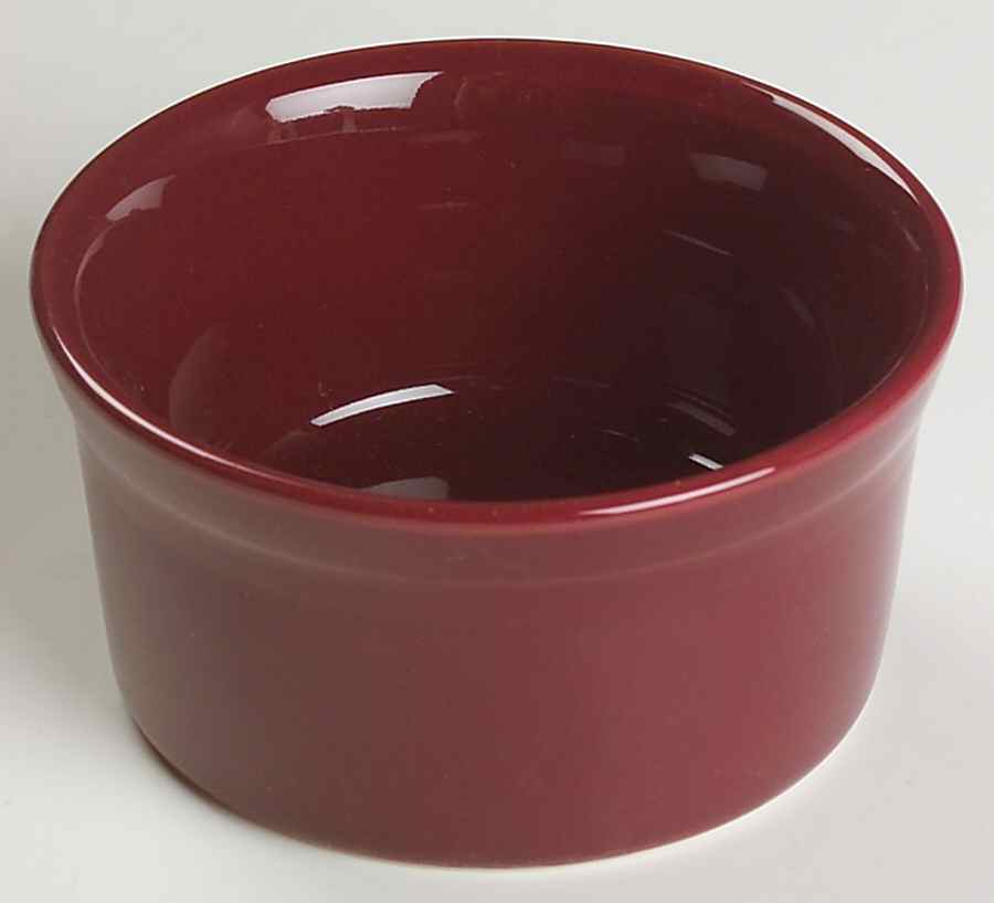 Fiesta Cinnabar (Intro 2000) Ramekin by Homer Laughlin -1