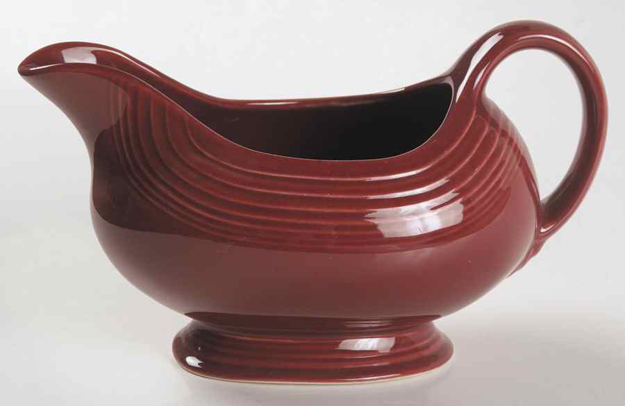 Fiesta Cinnabar (Intro 2000) Open Sauce Boat by Homer Laughlin -1
