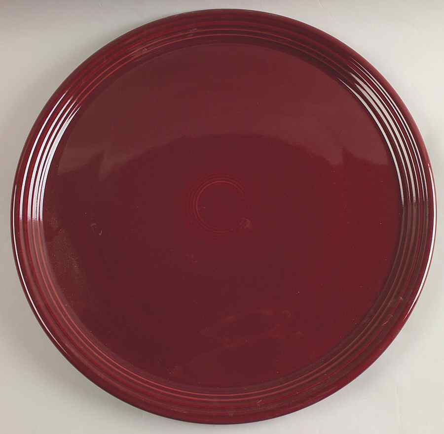 Fiesta Cinnabar (Intro 2000) 15" Pizza Tray by Homer Laughlin -1