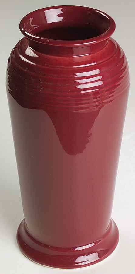 Fiesta Cinnabar (Intro 2000) 9" Monarch Vase by Homer Laughlin -1