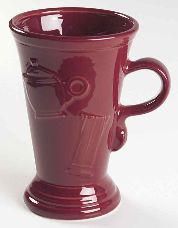 Fiesta Cinnabar (Intro 2000) Pedestal Mug by Homer Laughlin -1
