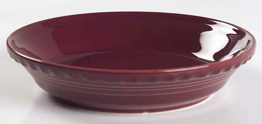 Fiesta Cinnabar (Intro 2000) 8'' Pie Baking Plate by Homer Laughlin -1