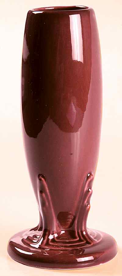 Fiesta Cinnabar (Intro 2000) 6" Bud Vase by Homer Laughlin -1