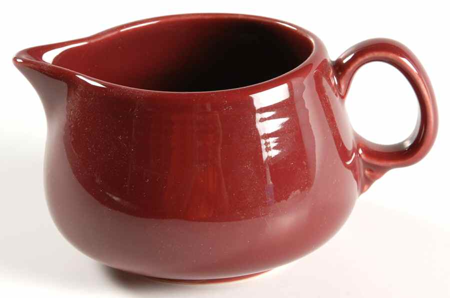 Fiesta Cinnabar (Intro 2000) Creamer by Homer Laughlin -1