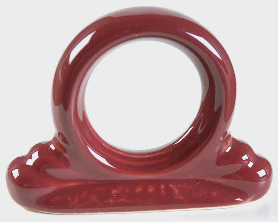 Fiesta Cinnabar (Intro 2000) Napkin Ring by Homer Laughlin -1