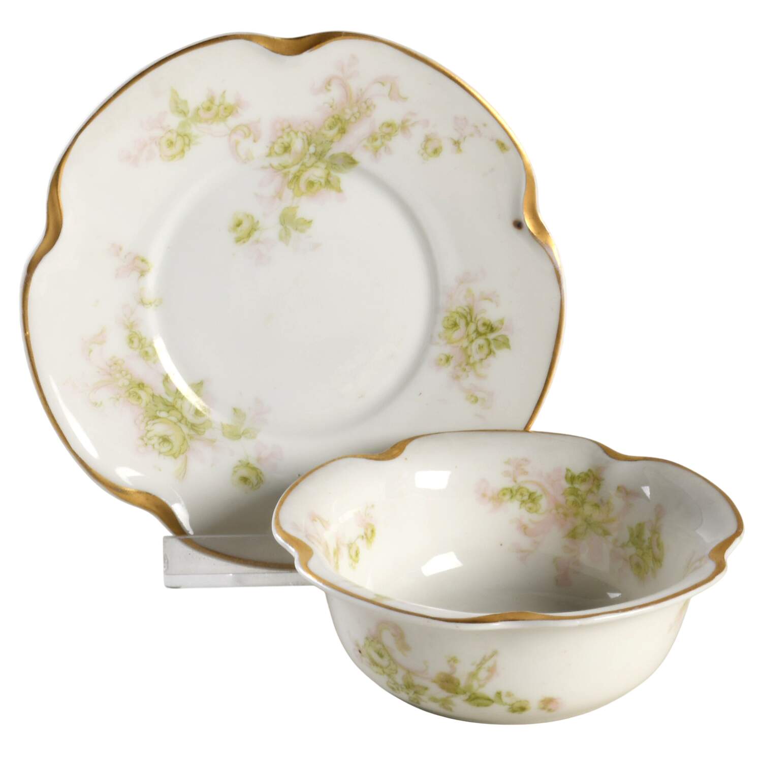 Schleiger 228f Ramekin & Saucer Set by Haviland-1