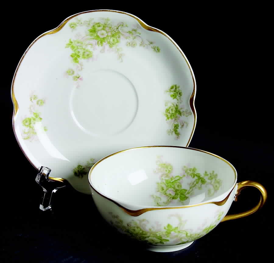 Schleiger 228p Oversized Cup & Saucer Set by Haviland-1