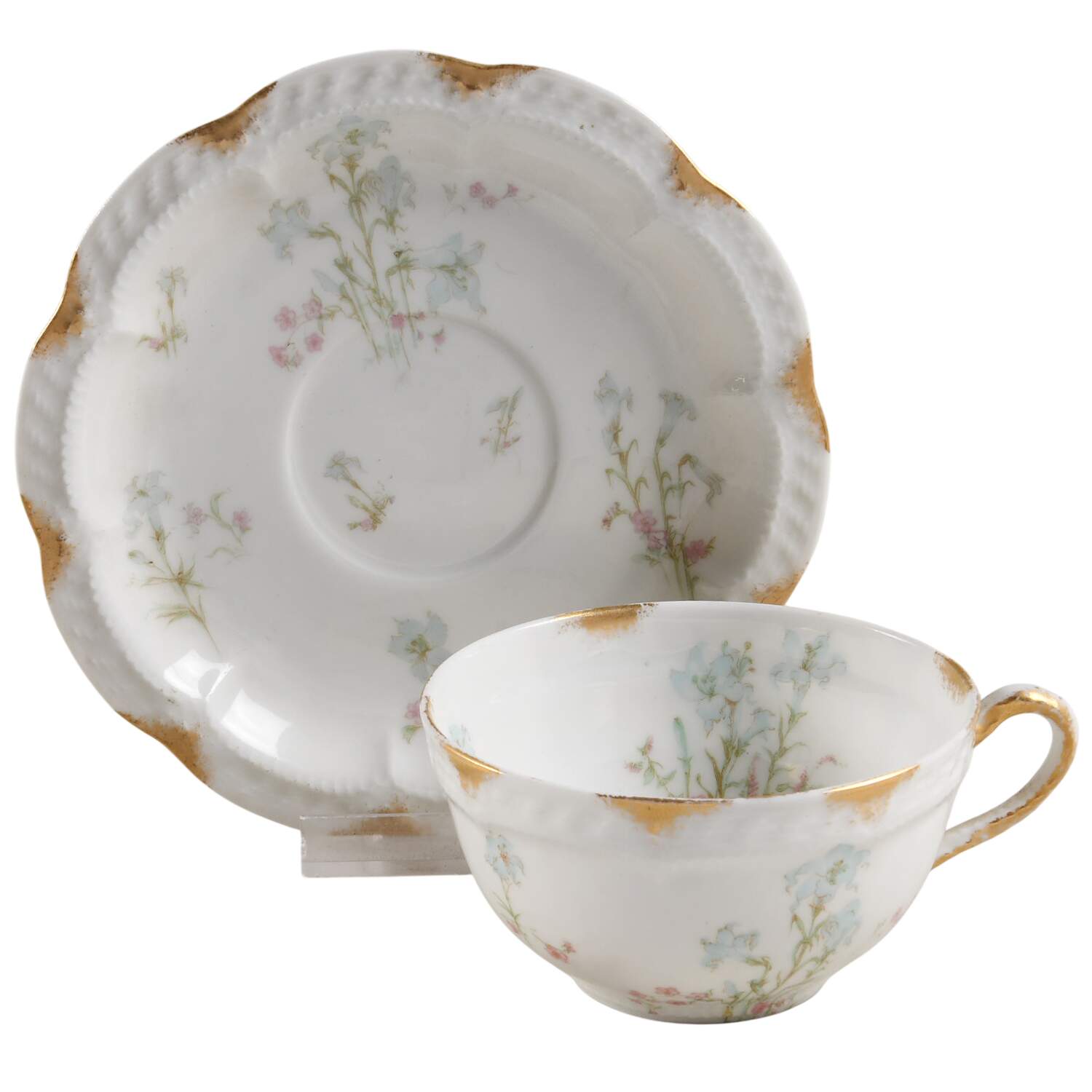 Schleiger 229a Flat Cup & Saucer Set by Haviland-1