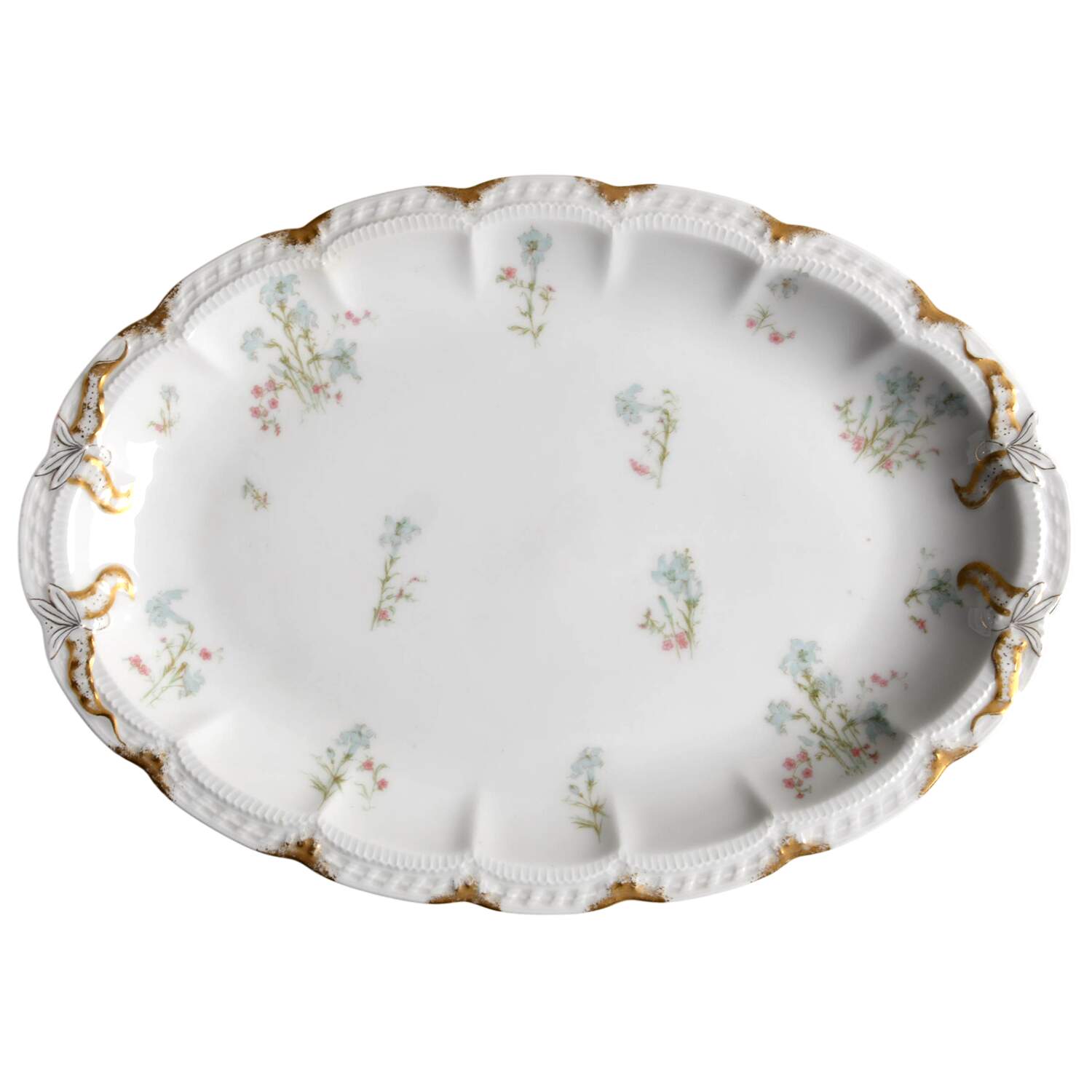Schleiger 229a 13" Oval Serving Platter by Haviland-1
