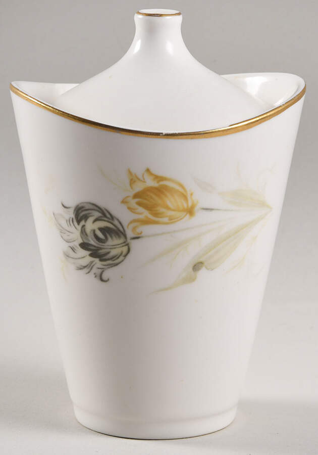 Plume Sugar Bowl & Lid by Homer Laughlin -1