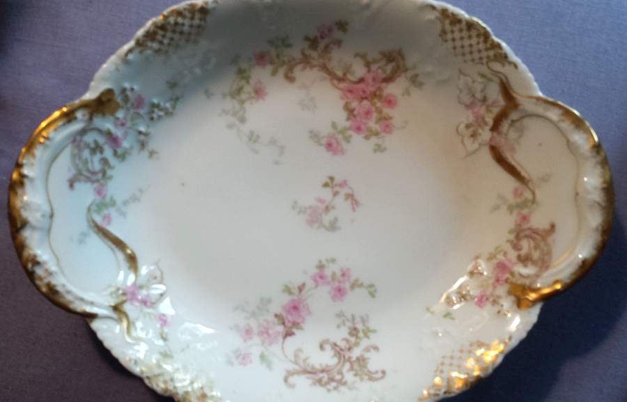 Schleiger 144-2 10" Oval Serving Platter by Haviland-1