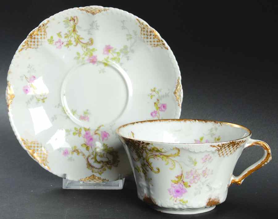 Schleiger 144-2 Oversized Cup & Saucer Set by Haviland-1