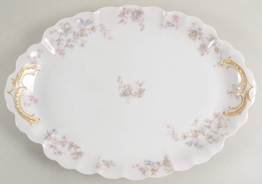 Schleiger 232e 16" Oval Serving Platter by Haviland-1