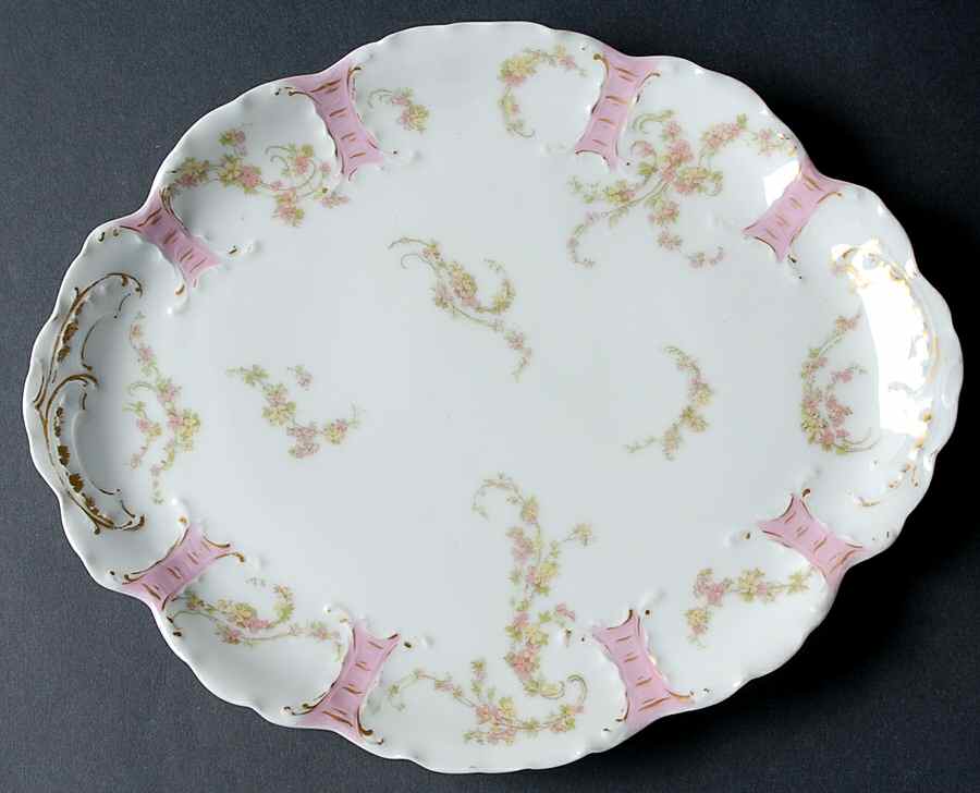Schleiger 233f 10" Oval Serving Platter by Haviland-1