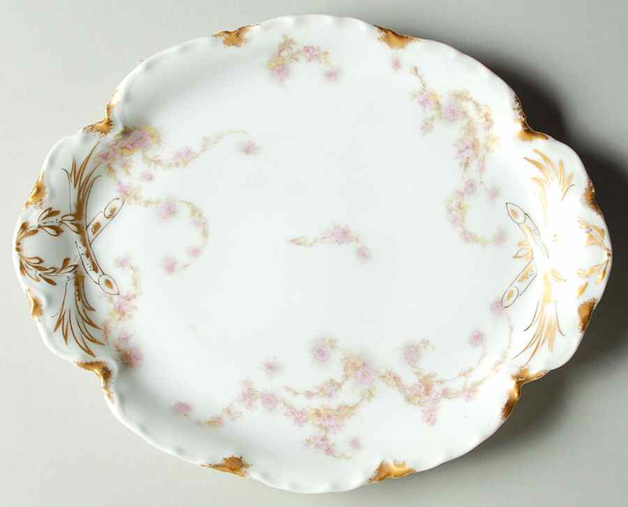 Schleiger 247a 10" Oval Serving Platter by Haviland-1