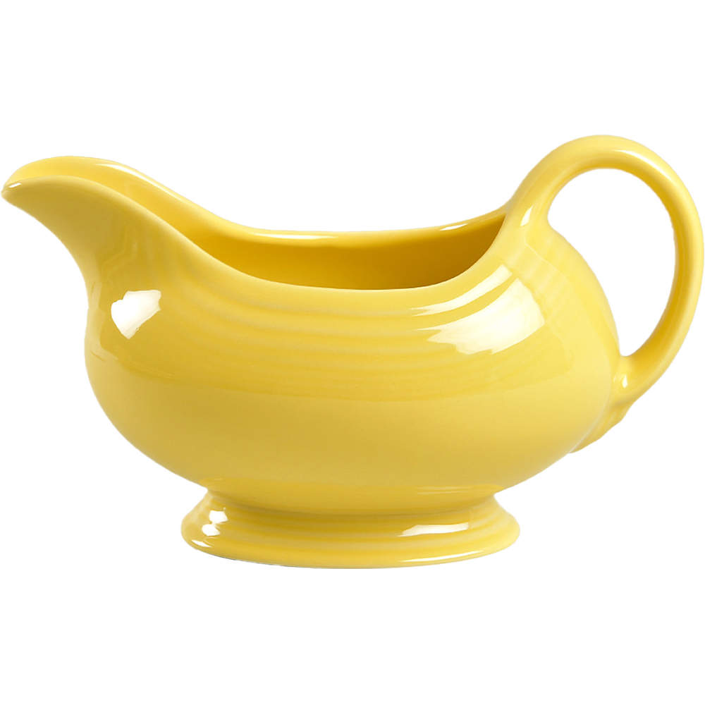 Fiesta Sunflower (Intro 2001) Open Sauce Boat by Homer Laughlin -1