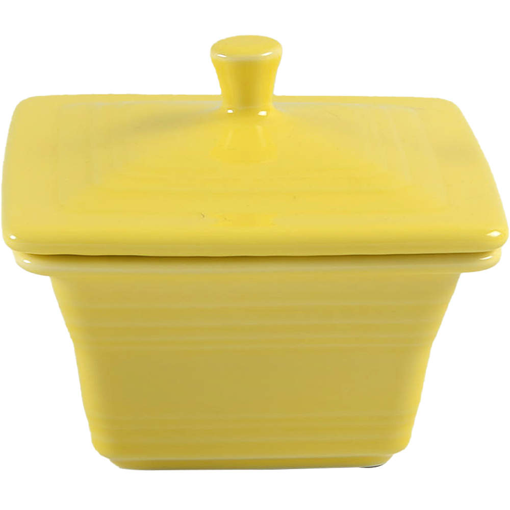 Fiesta Sunflower (Intro 2001) Square Box & Lid by Homer Laughlin -1