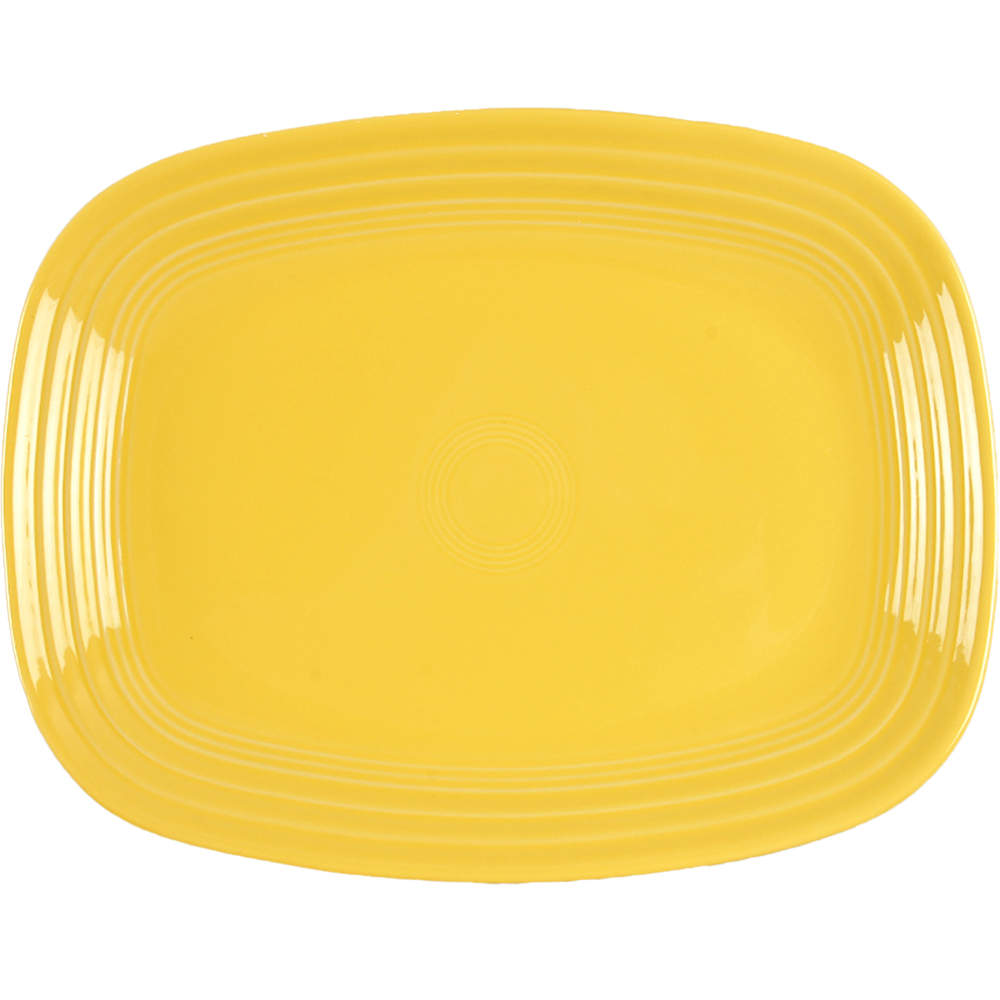 Fiesta Sunflower (Intro 2001) 11" Rectangular Serving Platter by Homer Laughlin -1