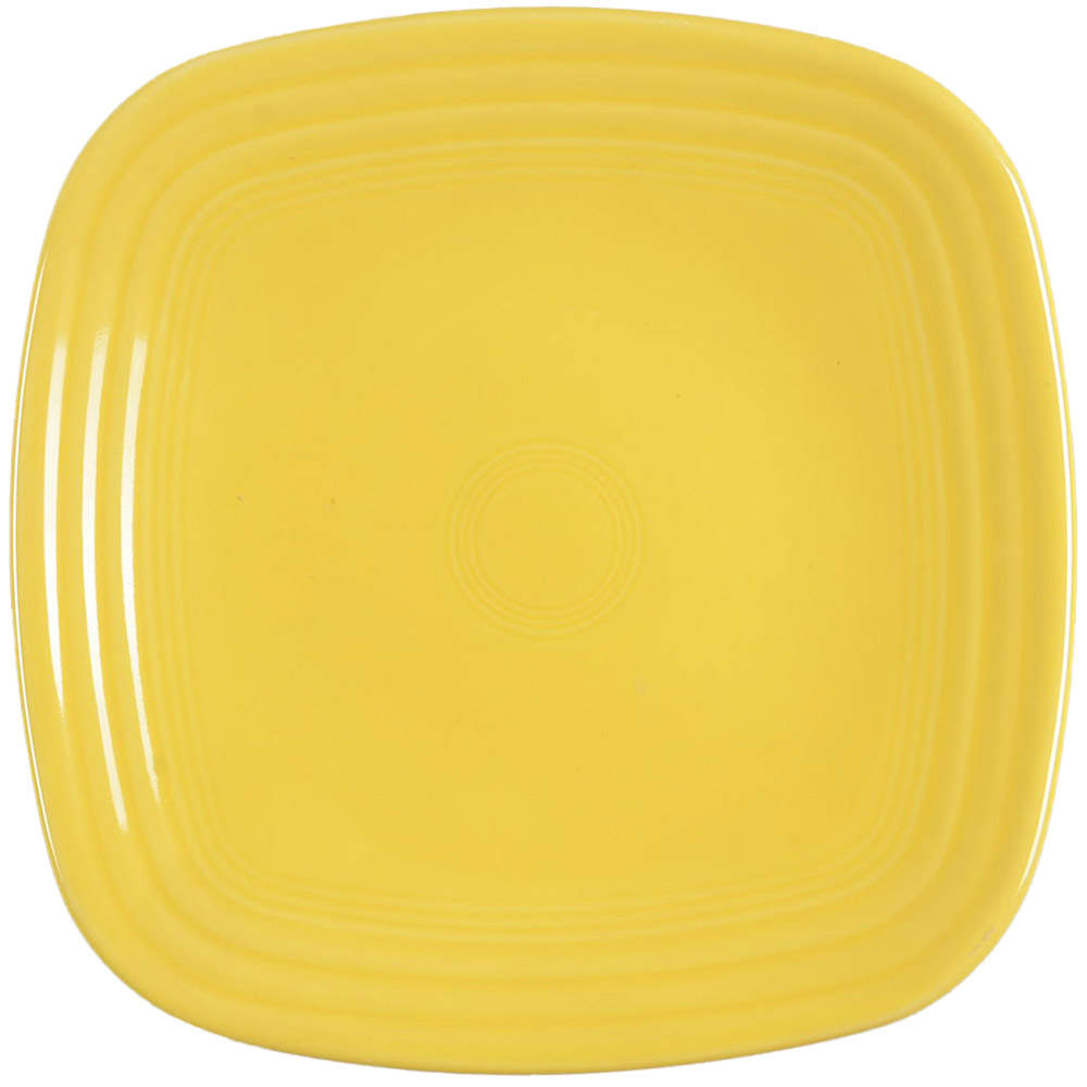Fiesta Sunflower (Intro 2001) Square Luncheon Plate by Homer Laughlin -1