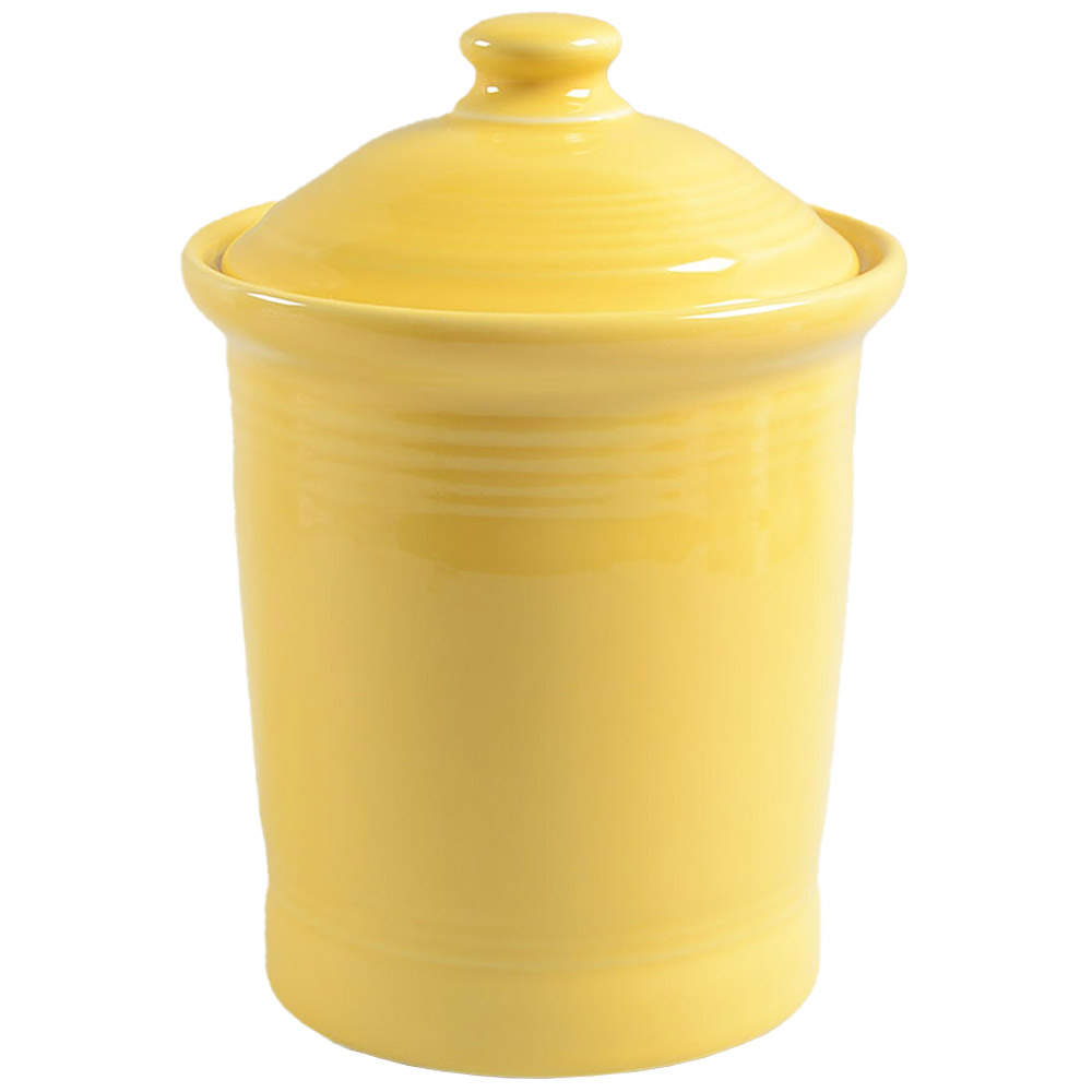 Fiesta Sunflower (Intro 2001) Medium Canister & Lid by Homer Laughlin -1