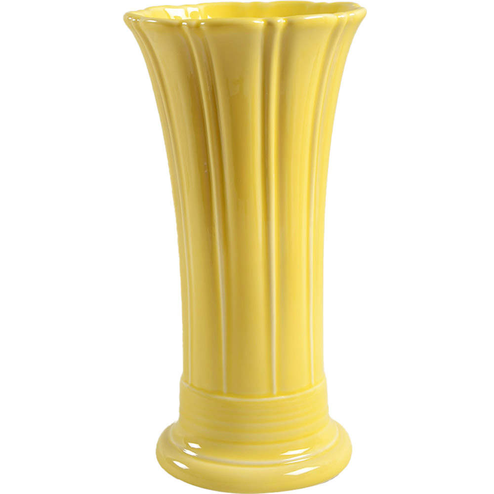 Fiesta Sunflower (Intro 2001) 9" Flared Vase by Homer Laughlin -1