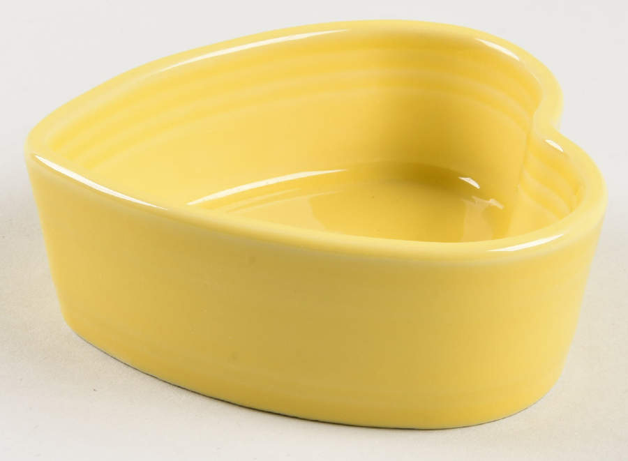 Fiesta Sunflower (Intro 2001) Heart Shape Ramekin by Homer Laughlin -1