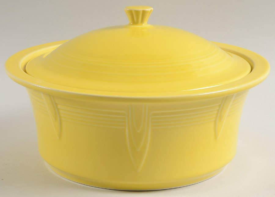 Fiesta Sunflower (Intro 2001) 2.5 Qt Round Covered Casserole by Homer Laughlin -1