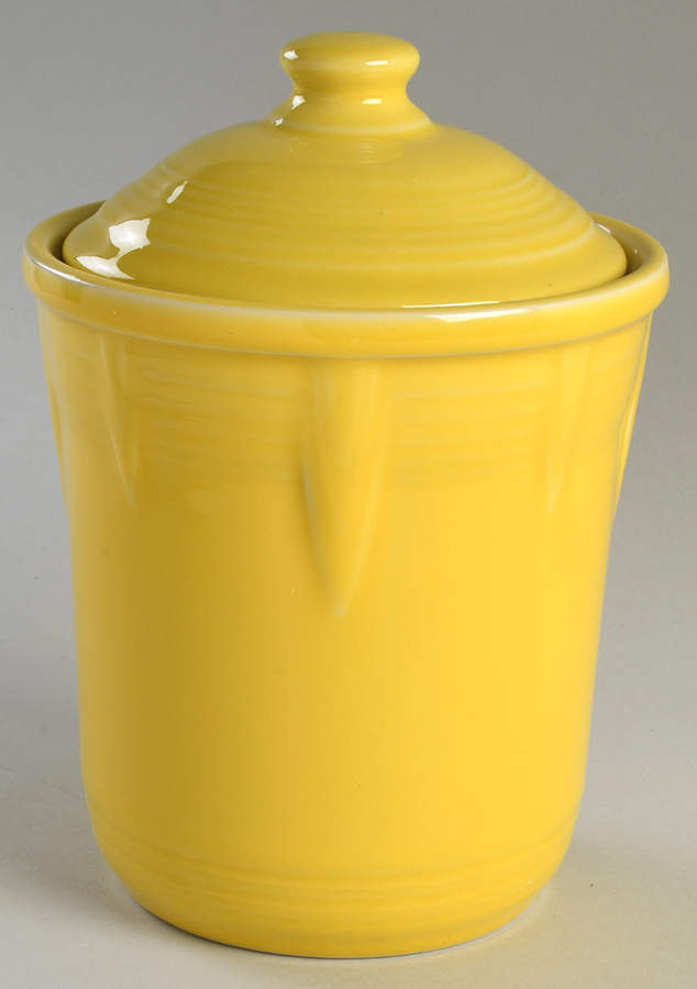 Fiesta Sunflower (Intro 2001) Small Canister & Lid by Homer Laughlin -1