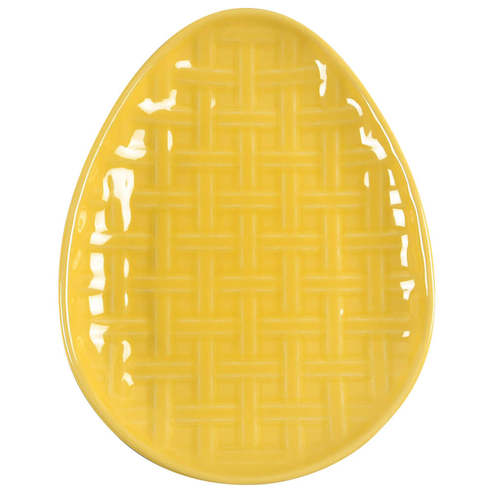 Fiesta Sunflower (Intro 2001) 10" Egg Shape Plate by Homer Laughlin -1