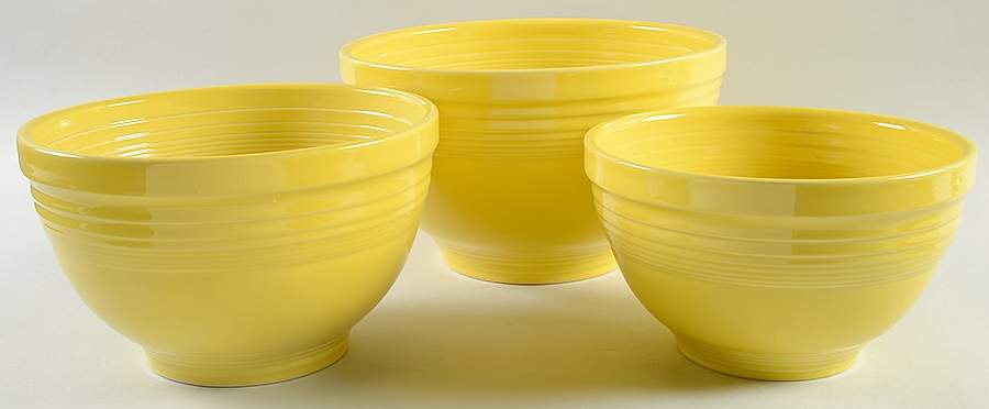 Fiesta Sunflower (Intro 2001) (3 Piece) Baking Bowl Set (11", 9", 8") by Homer Laughlin -1
