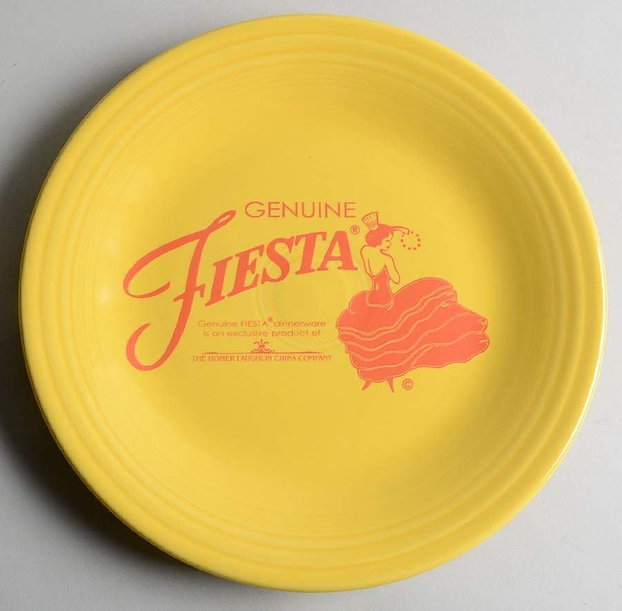Fiesta Sunflower (Intro 2001) Advertising Dinner Plate by Homer Laughlin -1