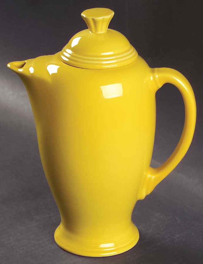 Fiesta Sunflower (Intro 2001) Coffee Pot & Lid by Homer Laughlin -1