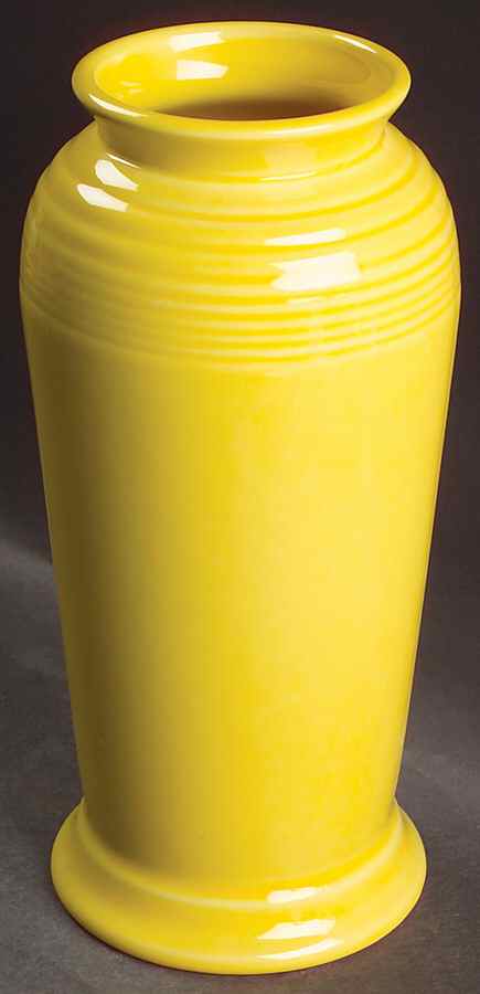 Fiesta Sunflower (Intro 2001) 9" Monarch Vase by Homer Laughlin -1