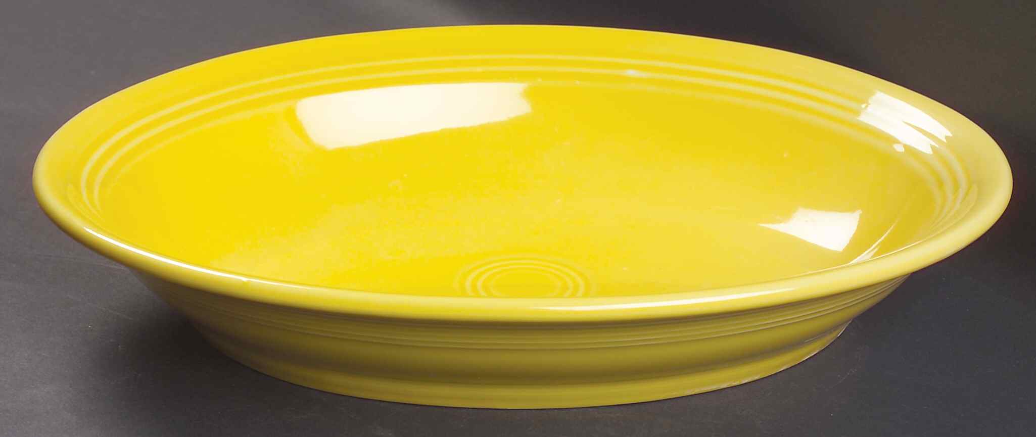 Fiesta Sunflower (Intro 2001) 12" Oval Vegetable Bowl by Homer Laughlin -1