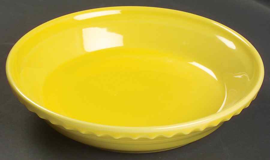 Fiesta Sunflower (Intro 2001) 8'' Pie Baking Plate by Homer Laughlin -1