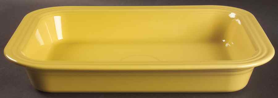 Fiesta Sunflower (Intro 2001) 14" Rectangular Baker by Homer Laughlin -1